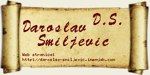 Daroslav Smiljević vizit kartica